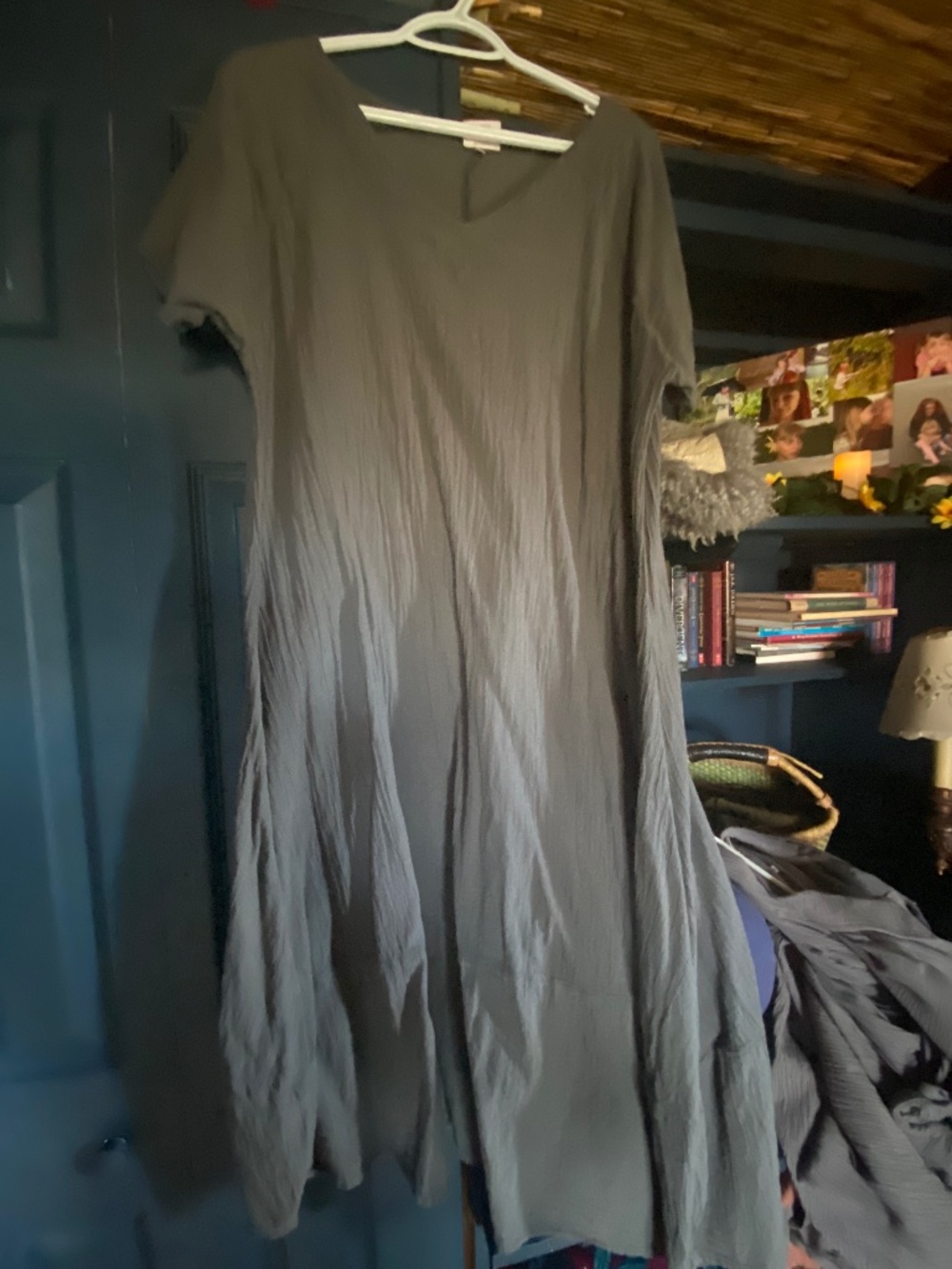 Grey short sleeve dress